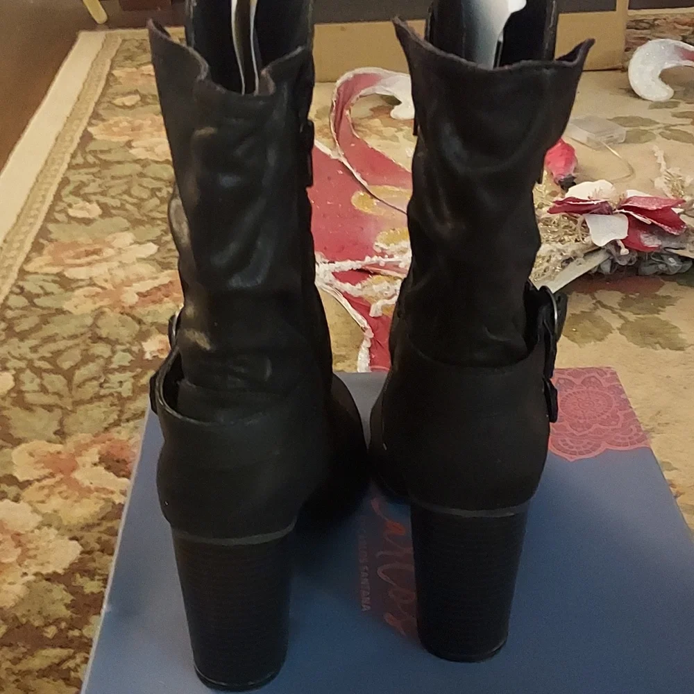 Carlos Santana paisley black boots - Picture 3 of 9